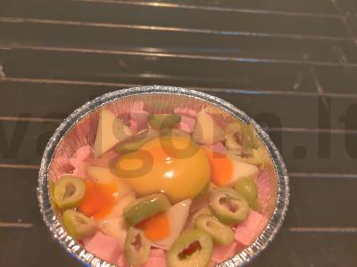 Žiulienas „Saulė“ su kumpiu ir alyvuogėmis Žingsnis 6