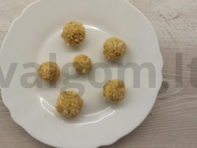 Riešutų saldainiai pieniniame šokolade Žingsnis 4