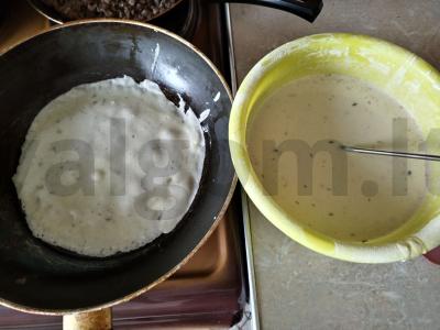 Įdaryti blynai Žingsnis 1