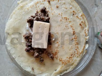 Įdaryti blynai Žingsnis 3