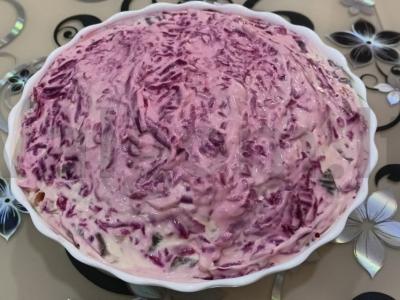 Silkė po šubomis klasikinė pagrindine nuotrauka