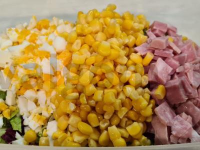 Salotas „Toskana“ su kumpiu Žingsnis 2