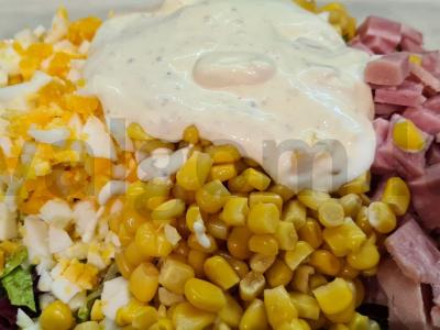 Salotas „Toskana“ su kumpiu Žingsnis 3