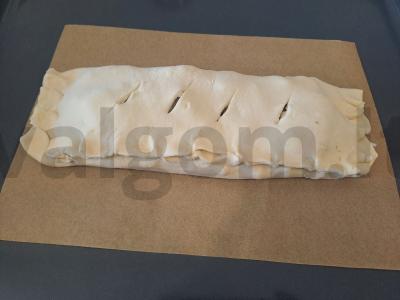 Obuolių štrudelis su šokoladu desertui Žingsnis 7