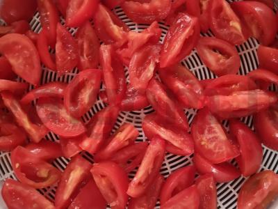 Džiovinti pomidorai Žingsnis 1