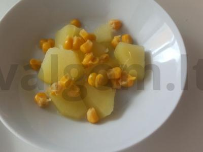 Salotas „Kukurūzų fantazija“ Žingsnis 1