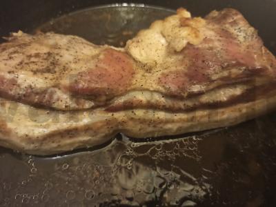 Kiaulienos krūtinėlė „Sumuštinė“ Žingsnis 5