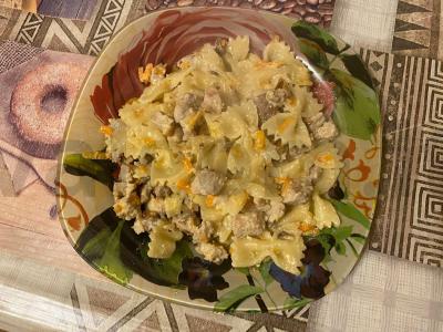 Patiekalas „Judai“ su kiauliena ir grybais pagrindine nuotrauka