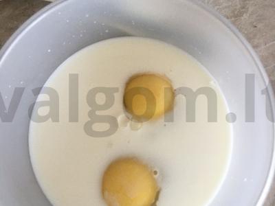 Žiedinė kopūstai sūryje Žingsnis 3