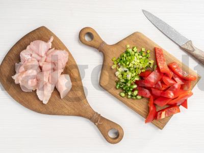 Kalakutienos filė su anakardžiais Žingsnis 1