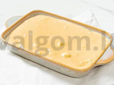 Obuolių biskvitas Žingsnis 7