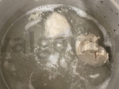 Salotos su pupelėmis ir grybais Žingsnis 1