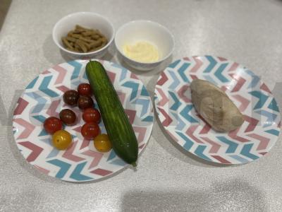 Vištienos krūtinėlės salotos Žingsnis 1