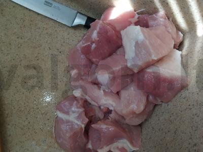 Kiaulienos šašlykas majonezo ir garstyčių marinate Žingsnis 2