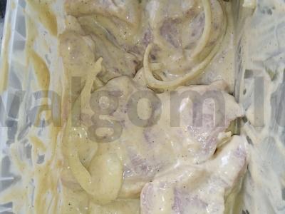 Kiaulienos šašlykas majonezo ir garstyčių marinate Žingsnis 5