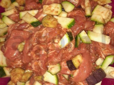 Kepinta kiaulienos kaklas, kepta su daržovėmis Žingsnis 2