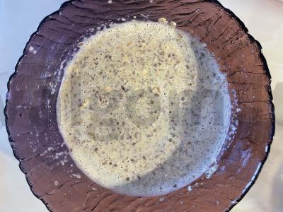 Avižų blynas su linų sėmenimis pusryčiams Žingsnis 2