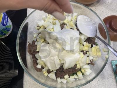 Salotas „Energijos“ su liesa jautiena Žingsnis 8