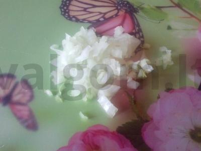 Ryžių, žaliųjų žirnelių ir jūros kopūstų salotas Žingsnis 2