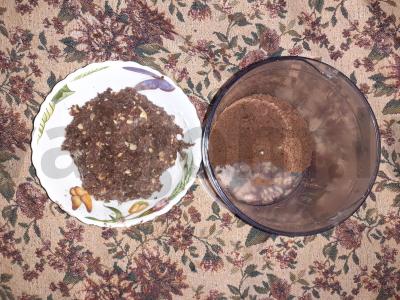 Šokoladinis „Skruzdėlynas“ su žemės riešutais be kepimo Žingsnis 4