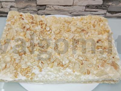 Greitas grietinės tortas iš vaflinių lakštų pagrindine nuotrauka