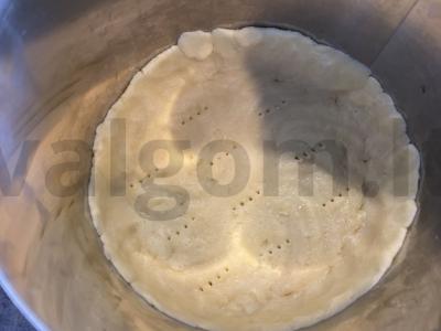 Kepinys su lašiša ir špinatais Žingsnis 2