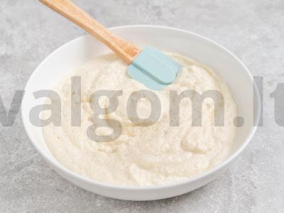 Mannikas su kefyru be kiaušinių Žingsnis 1