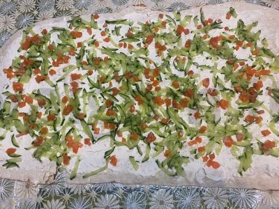 Tortilija su raudona žuvimi Žingsnis 3