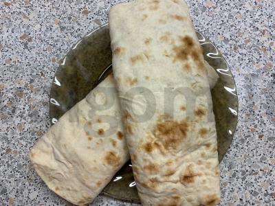 Tortilija su raudona žuvimi Žingsnis 4