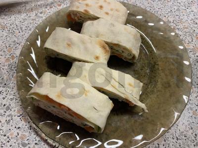 Tortilija su raudona žuvimi pagrindine nuotrauka