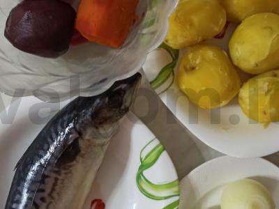 Skumbrė skani po šubė Žingsnis 1