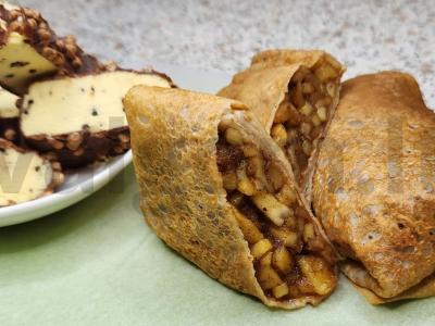 Blynai „Štrudelis“ su obuoliais ir cinamonu pagrindine nuotrauka