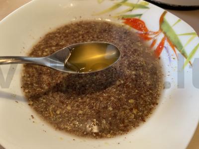 Lino košė su medumi ir nektarinu Žingsnis 3