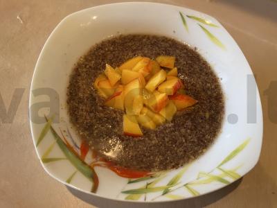 Lino košė su medumi ir nektarinu Žingsnis 4