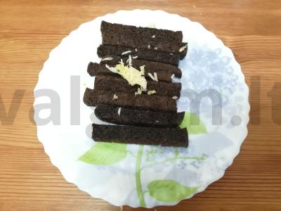 Borodino sausainiai „Česnakinė rojus“ Žingsnis 4