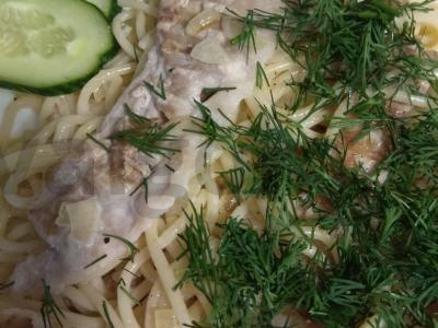 Makaronai su bekonu pagrindine nuotrauka