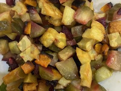 Sotūs keptų daržovių salotos Žingsnis 4