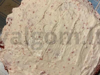 Raudonojo aksomo tortas su varškės sūriu Žingsnis 6