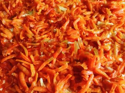 Salotas „Nježenka“ su lydytu sūriu ir obuoliu Žingsnis 7