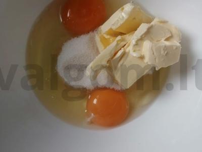 Šokoladinis tortas su kokosu Žingsnis 1