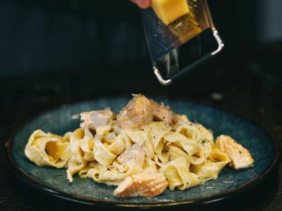 Puikūs fettuccine Žingsnis 7