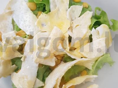 Salotos su kukurūzais ir kiaušinių blynu Žingsnis 3