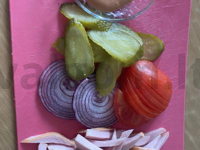 Mini pica su dešra ir kreminiu sūriu Žingsnis 1