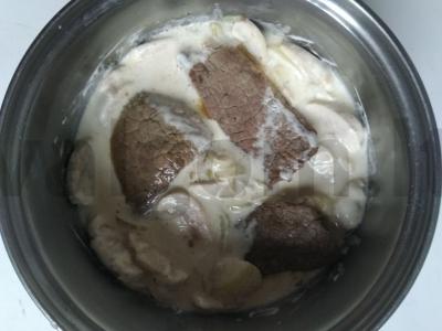 Švelni veršienos frikase Žingsnis 3