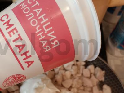 Makaronai su vištiena grietinėje Žingsnis 2