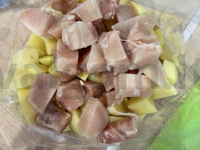 Bulvės su vištiena ir grybais Žingsnis 2