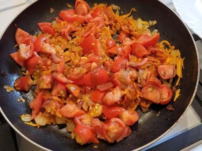 Kalakutienos ir daržovių padažas makaronams Žingsnis 3