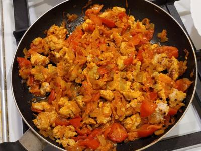 Kalakutienos ir daržovių padažas makaronams Žingsnis 4