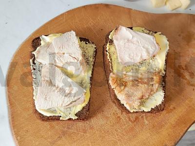 Mėsos sumuštinis su Borodino duona Žingsnis 1