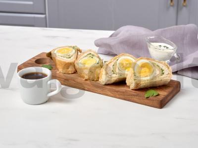 Pyragas su kalakutienos filė iš sluoksniuoto tešlos pagrindine nuotrauka